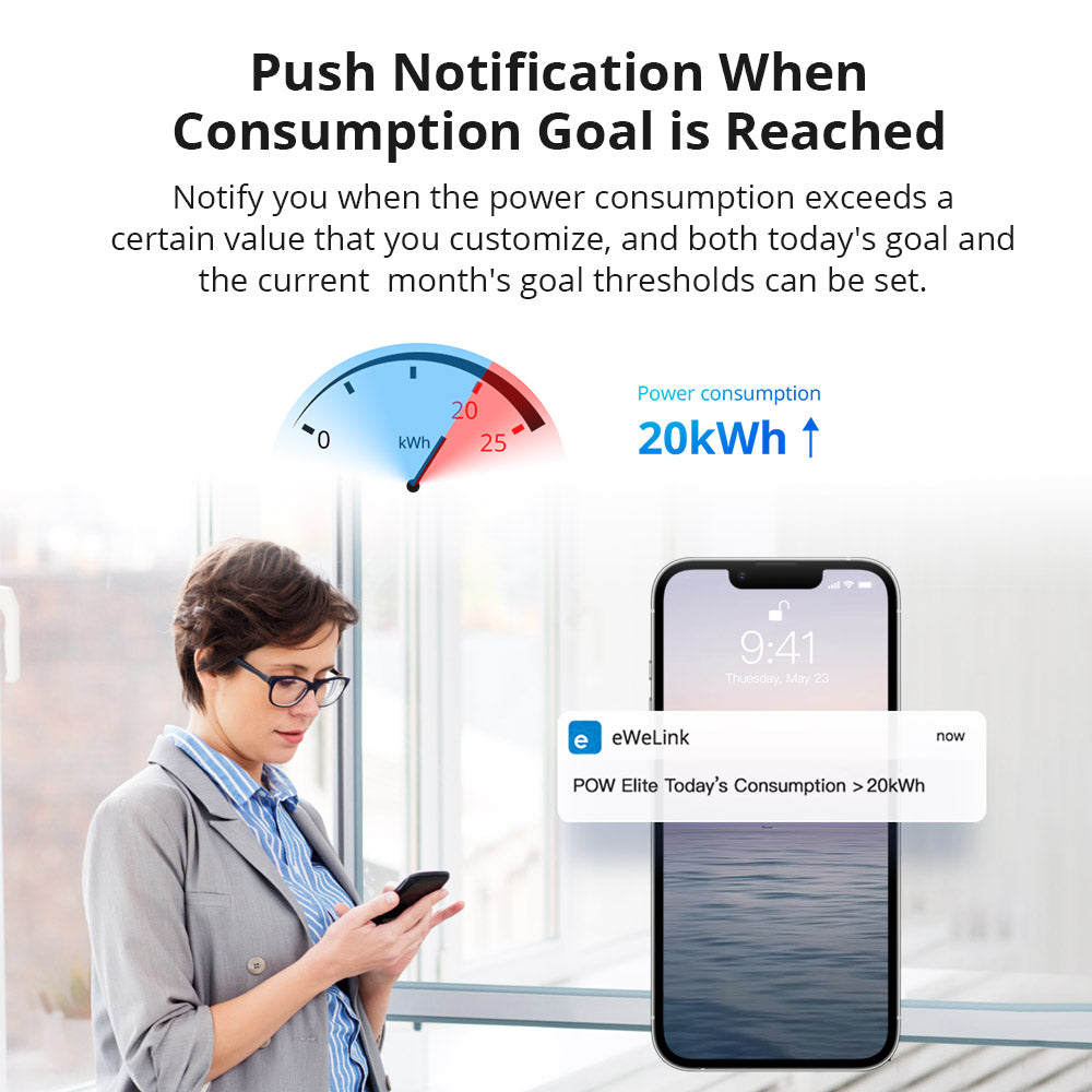 Releu inteligent WiFi Sonoff POW Elite R3 (16A) afisaj LCD